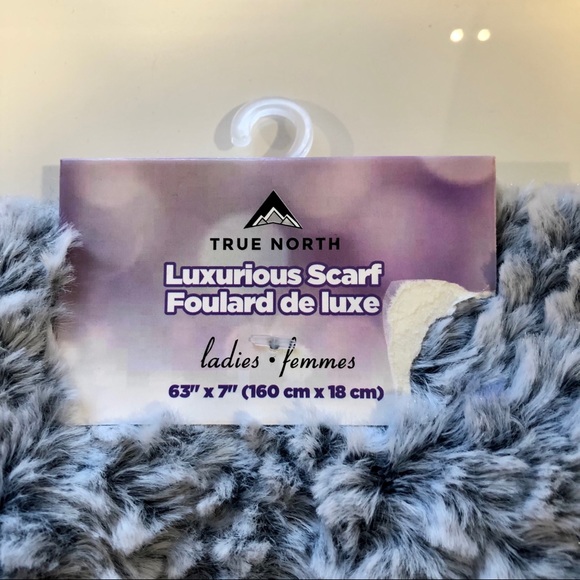 Polyester Scarf, Blue - Picture 3 of 6